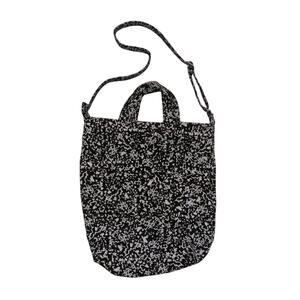 Baggu Black & White Paint Splatter Canvas Duck Bag